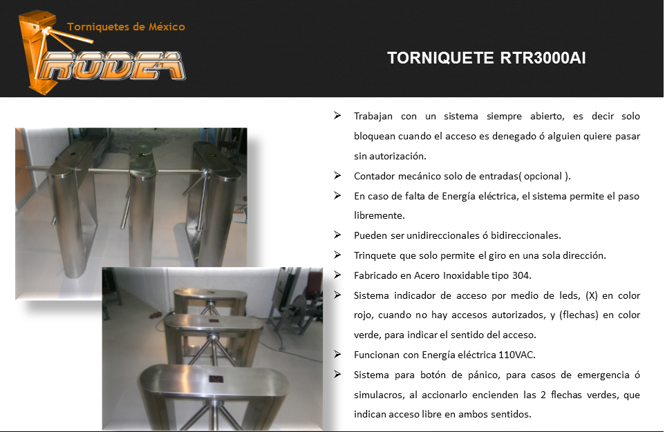 Torniquetes Rodea